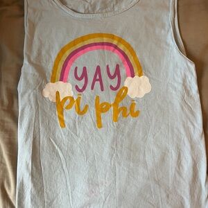 “Yay Pi Phi” Rainbow Tank Top